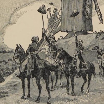 Kellermann à Valmy lève son chapeau en l'air (Lavisse, Histoire de France : cours élémentaire, A. Colin, 1913)