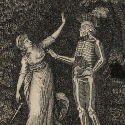 Le spectre de Gibello apparaît devant Abellina (Die Schöne Abellina, t2, 1799) - Weber
