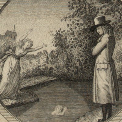 Le vieillard laisse mourir l'enfant d'Elise (Die Schöne Abellina, t2, 1799) - Weber