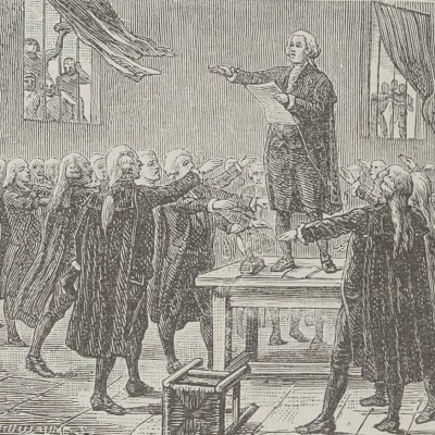 Le serment du Jeu de Paume (Désiré Blanchet, Histoire sommaire de la France…, Belin, 1914) - Dascher