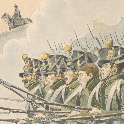 The Young Guard Rescuing Napoleon (La Cantinière, 1898) - Job