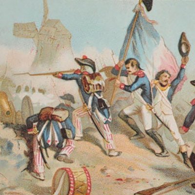 Battle of Valmy (Chromos Chocolat du Planteur, Romanet ed.)