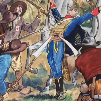 Assassinat de Bara par les Vendéens (Tableaux d'histoire C. E. Collection Rossignol, n°54) - Hérouard