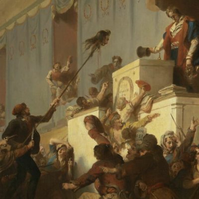 Boissy d'Anglas saluant la tête du député Féraud - Alexandre-Évariste Fragonard