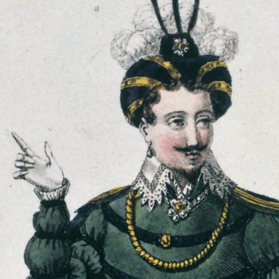 Costume de Firmin dans le rôle de Saint-Mesgrin (A. Dumas, Henri III et sa cour) - Maleuvre
