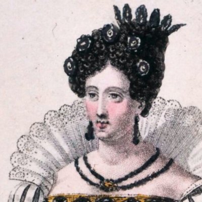 Costume de Mlle Mars dans le rôle de Mlle de Guise (A. Dumas, Henri III et sa cour) - Maleuvre