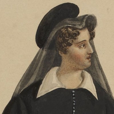Maquettes de costumes pour Charles IX ou l'école des rois, de Chénier - Eugène du Faget