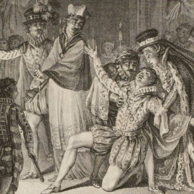 Folie de Charles IX après le massacre de la Saint-Barthélémy (Charles IX, éd. 1790, acte V) - Borel