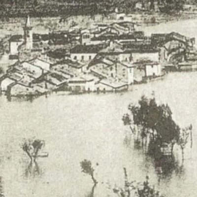 Pieve Santo Stefano après l'inondation de février 1855 - Photo Alinari