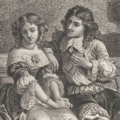 Louis XIV et Louise de La Vallière (Anquetil, Histoire de France, t3-2) - Philippoteaux
