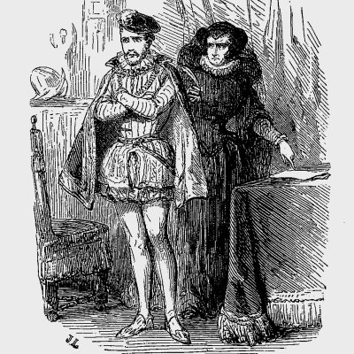 Catherine de Médicis et Charles IX (Challamel, Histoire de France illustrée par Bellangé)