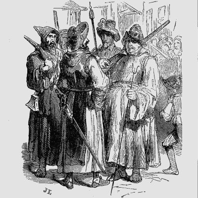 Ligueurs en 1590 (Challamel, Histoire de France illustrée par Bellangé)