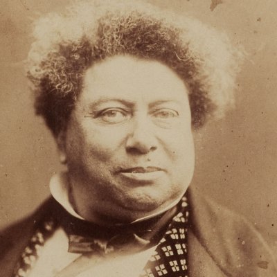 Portrait of Alexandre Dumas at Victor Hugo's home in Guernsey - Wathins