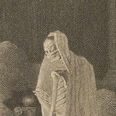D'Arembert voit le fantôme de son père (L'Hermite, t1, Ménard, 1816)