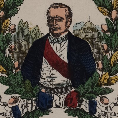 Jeu des Rois de France « Adolphe Thiers » (Imagerie de P. Didion, à Metz)