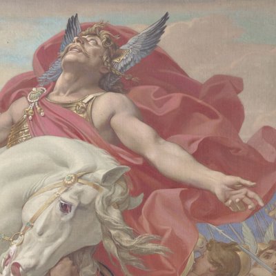 Clovis' vow at the battle of Tolbiac - Joseph Paul Blanc