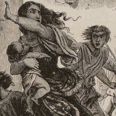 Massacre des Juifs pendant la première croisade (Lahure, Histoire populaire de la France, t1, p. 187)