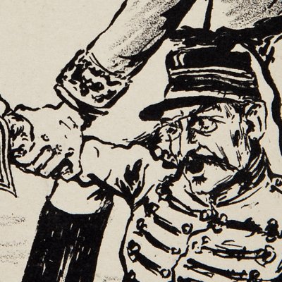 December 1894, degradation of Captain A. Dreyfus by General Mercier (postcard)
