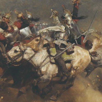 Rezonville, 16 août 1870, la charge des cuirassiers - Aimé Morot
