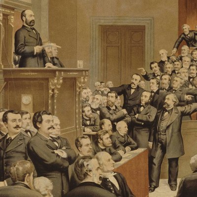 Thiers salué « Libérateur du territoire » à la Chambre, 16 juin 1877 - Jules Arsène Garnier