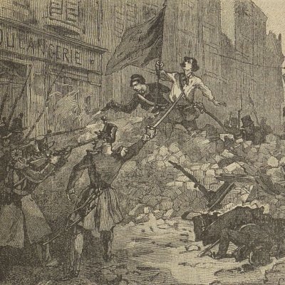 Les barricades en juin 1848 (Plomion, Histoire de France, cours moyen) - Chovin