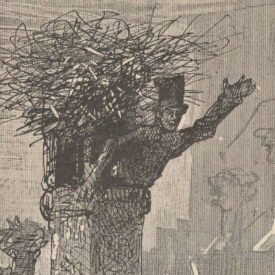 Le père Jacob salue les cigognes (Daudet, Les Cigognes) - Jundt