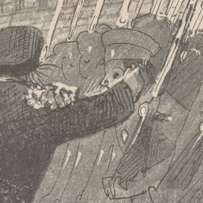 La cigogne enlève le major baron de Falkenhorst (Daudet, Les Cigognes) - Jundt