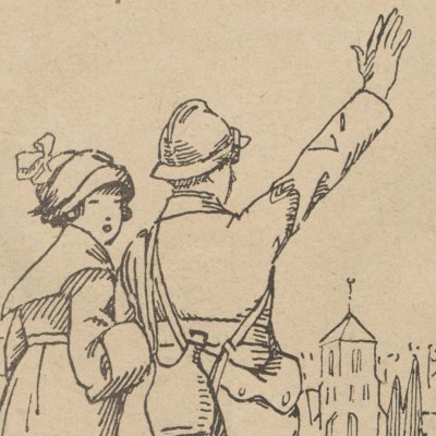 Le retour du sauveur (La Baïonnette, 19 décembre 1918) - A. Roubille
