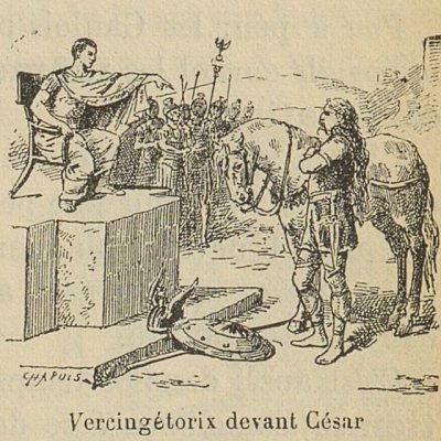 Vercingétorix devant César (Plomion, Histoire de France, cours préparatoire) - Chapuis