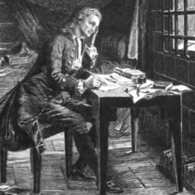 Voltaire à la Bastille écrit la Henriade et Œdipe (V. Hugo, Littérature et philosophie mêlées, Edition nationale, t37) - Boisson d'après Merwart