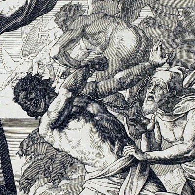 Jésus chasse les démons (Die Bible in Bildern, 1860) - Julius Schnorr von Carolsfeld