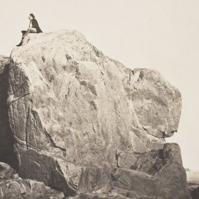 Victo Hugo sur le rocher des proscrits
