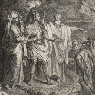La descente d'Énée aux Enfers (Galerie d'Énée) - Surugue d'après Antoine Coypel