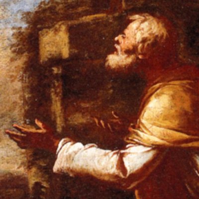Traditio clavium / Le Christ remettant les clefs du Paradis à saint Pierre (ébauche de Solofra) - Luca Giordano