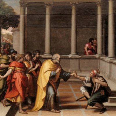Saint Pierre guérissant un paralytique - Girolamo Marchesi