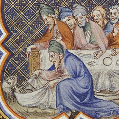 Tobit dérobe le corps d'un mort pour l'ensevelir (Bible historiale de Petrus Comestor, F247r) - Jean Bondol