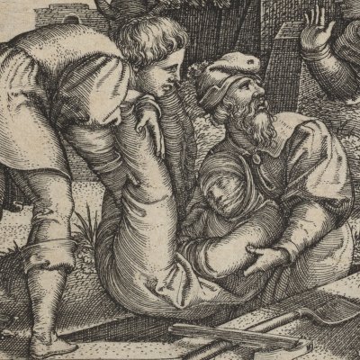 Tobit enterre un enfant d'Israël - Georg Pencz