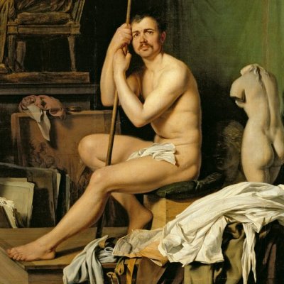L'atelier de Houdon (version de Cherbourg) - Louis-Léopold Boilly