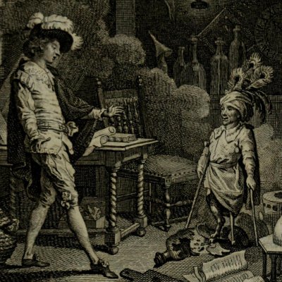 Apparition du diable boiteux à don Cléofas (Lesage, Œuvres choisies, 1810, t1) - Marillier