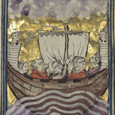 Pourquoi la Grande Ourse ne descend pas jusqu'à la mer (Le romant des Fables Ovide le Grant, Ms-5069 réserve, F17r)