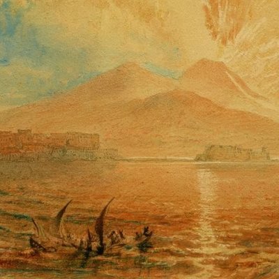 La colère du Vésuve. Baie de Naples - Turner