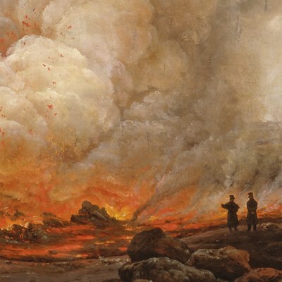 L'éruption du Vésuve en décembre 1820 - J. C. Dahl