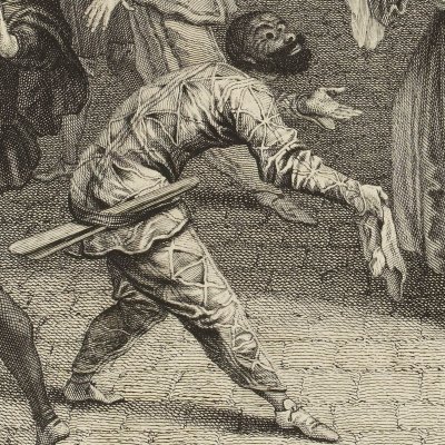 Departure of the Italian comedians in 1697 - Jacob after Warteau