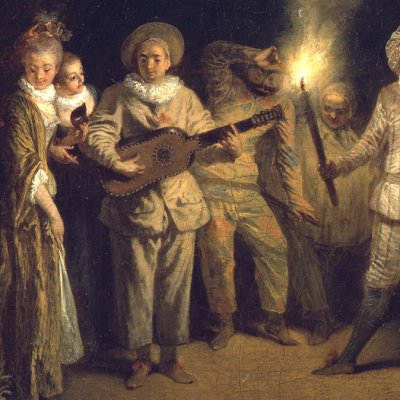 Love in Italian theater - Watteau