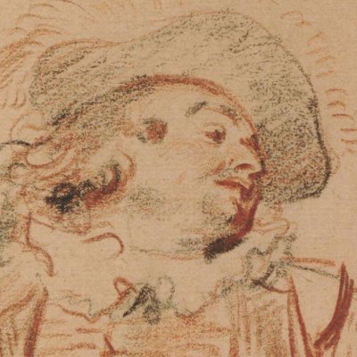L'acteur Philippe Poisson en costume de paysan - Watteau