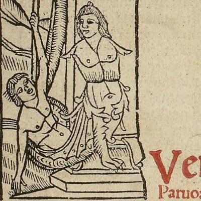 Frontispice à la femme serpent (Œuvres de Virgile, Paris, Jehan Petit, 1512)
