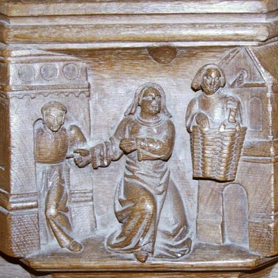 Virgile dans un panier (Eglise Sainte-Catherine de Hoogstraten) - Albrecht Gelmers