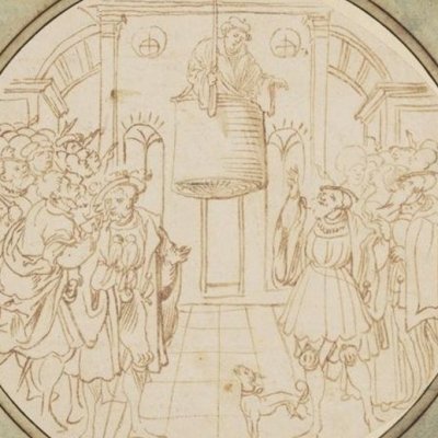 Virgile dans un panier - Jörg Breu l'Ancien
