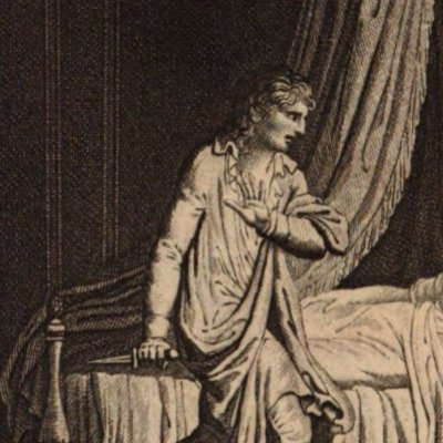 La Motte prepares to kill Adeline (The Forest, vol.3, Maradan, 1798)