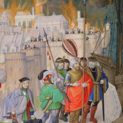 Énéide (Virgilii opera, Holkham Hall, ms. 311, f122v)